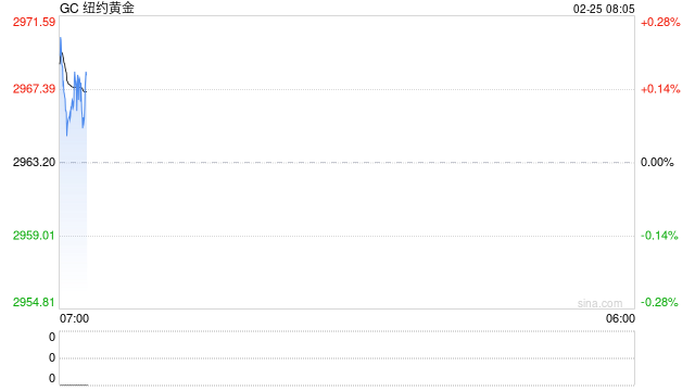 金价周一涨约0.5%，美股盘前创历史新高
