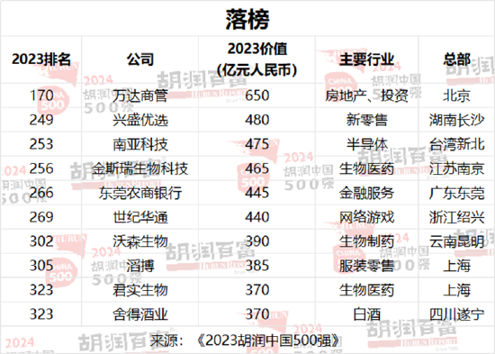 2024胡润中国500强：泡泡玛特价值增长超过两倍  第8张